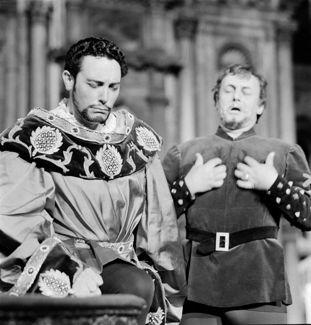 Teatro La Fenice: Otello (Othello) - The Opera Singers Mario Del Monaco - Palazzo Ducal - Venice - 1960 by Unbekannt
