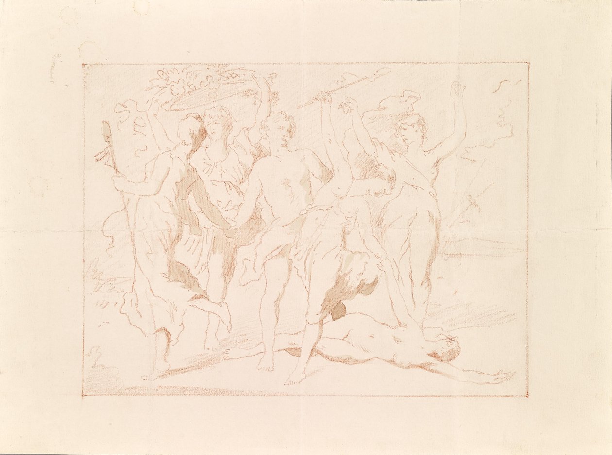 Dancing Maenads by Unbekannter Künstler