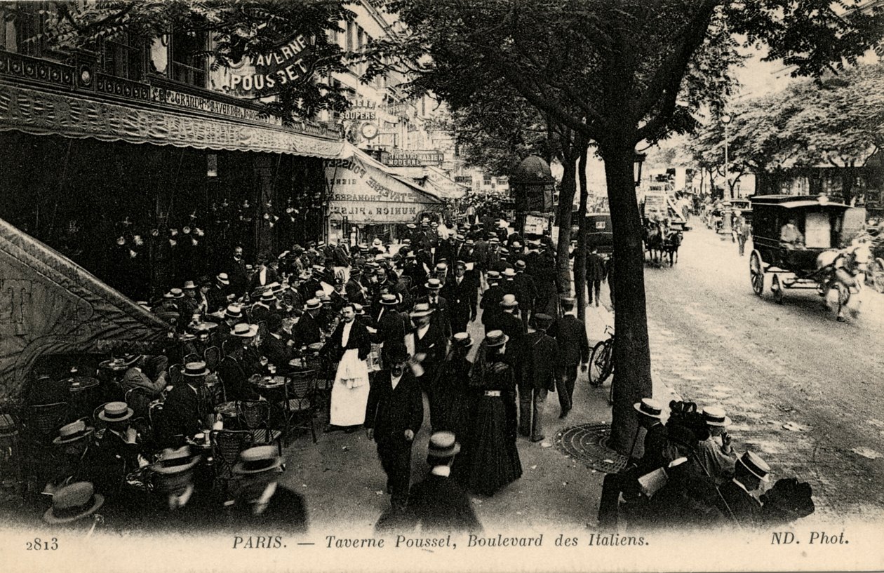 Taverne Pousset, Boulevard des Italiens, Paris by Unbekannter Künstler
