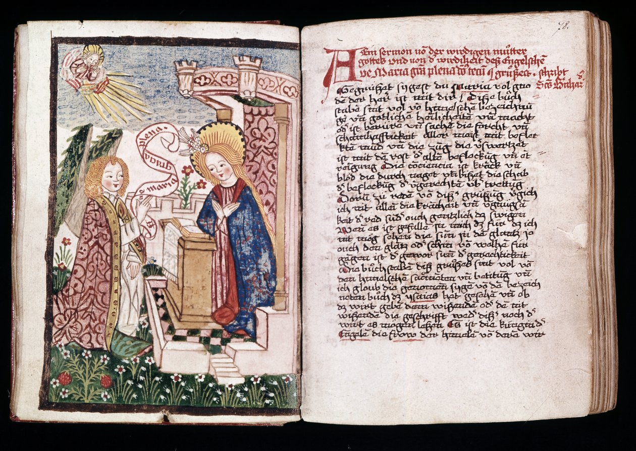 The Annunciation, illustration from a 