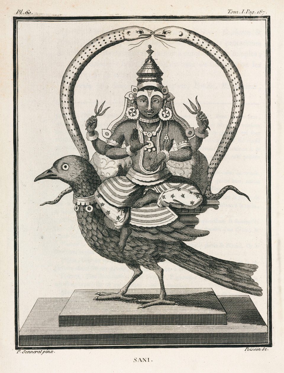 The Hindu god Sani by Unbekannt