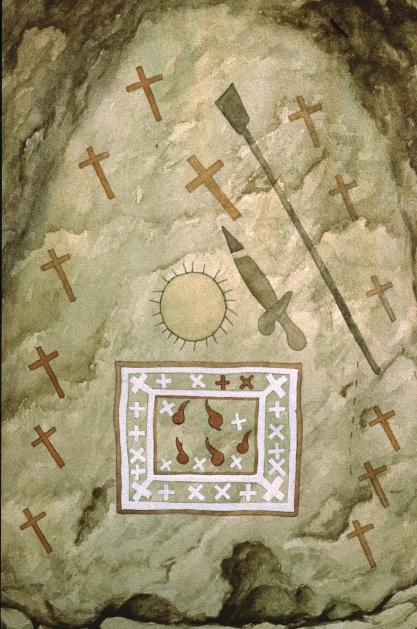 The Holy Grail (Reproduction of a 13th century painting) by Unbekannter Künstler
