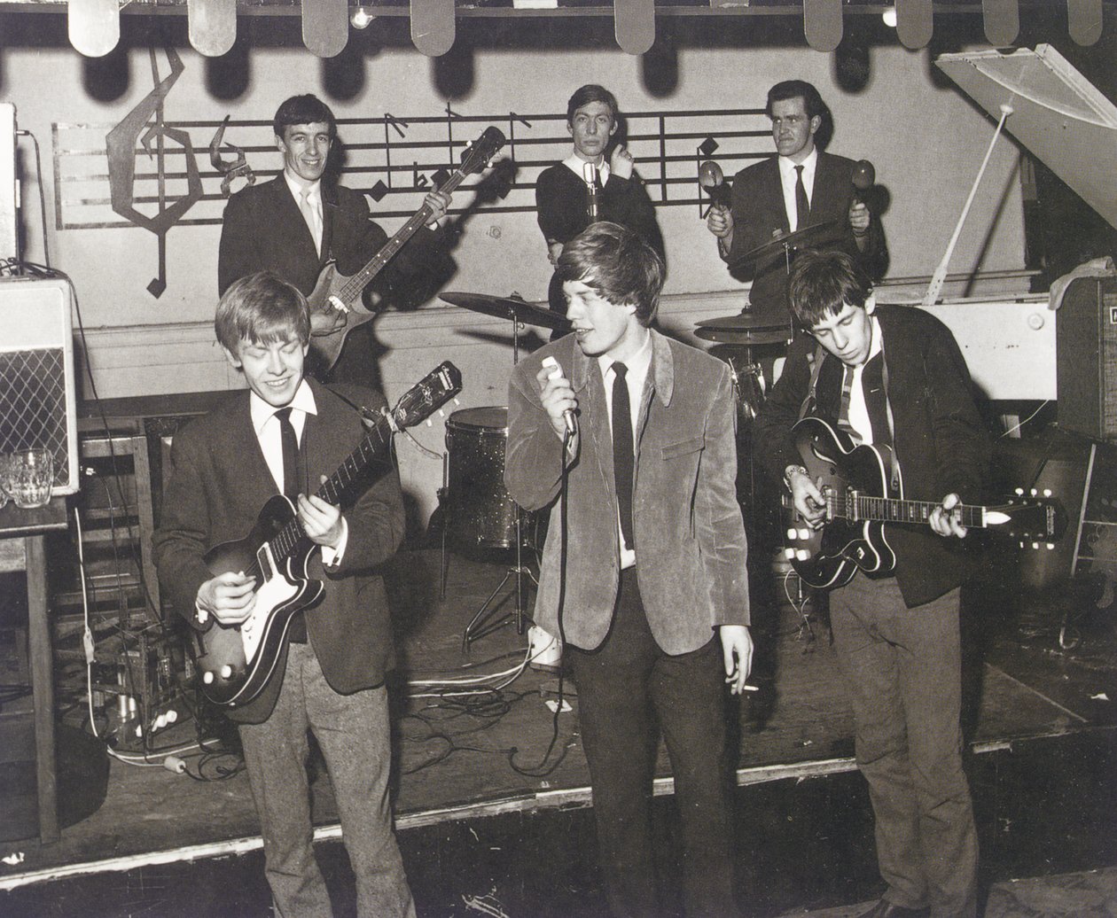 The Rolling Stones on stage at the Station Hotel, Richmond by Unbekannt