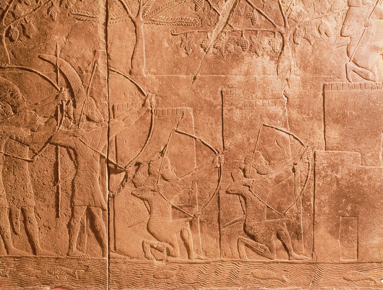 The Siege of Alammu by the army of Sennacherib (704-681 BC) (detail) by Unbekannt