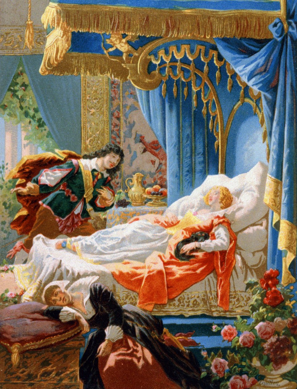 The Sleeping Beauty and Charming Prince by Unbekannter Künstler