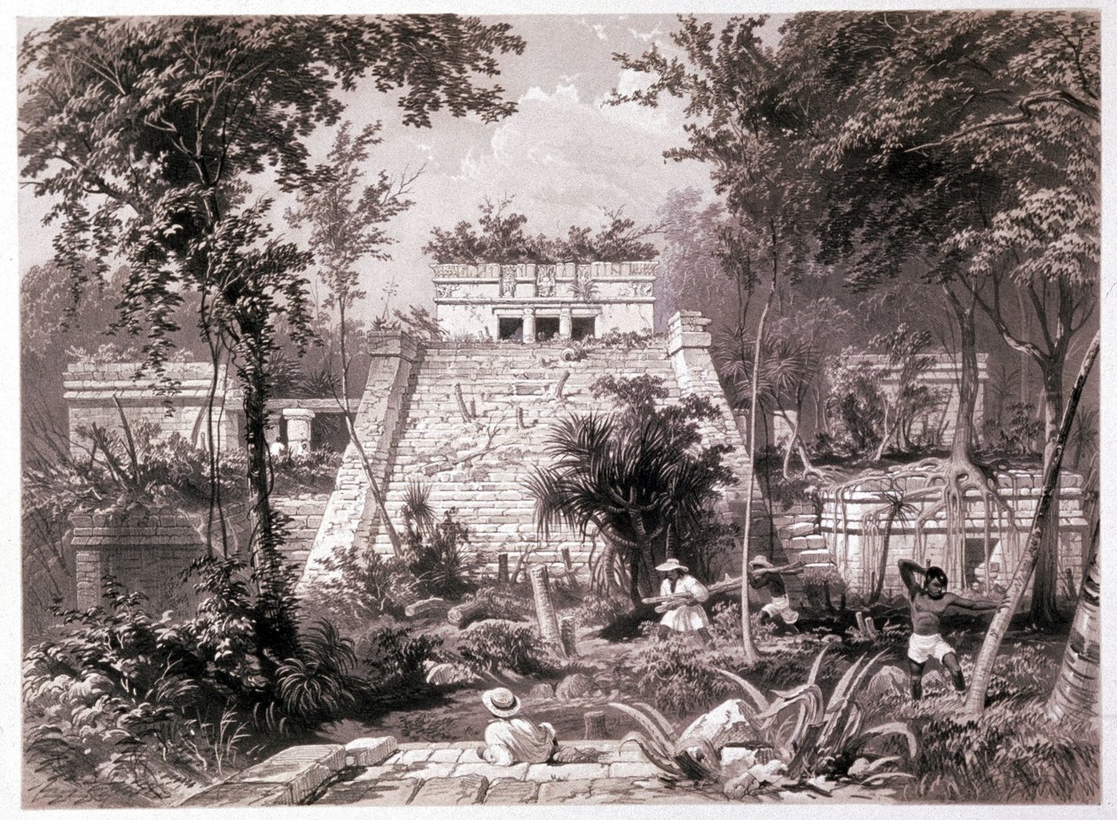 The Castillo: Ruins of the Maya Castle in Tulum, Yucatan, Mexico by Unbekannter Künstler