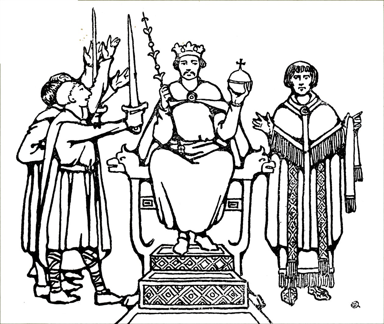 The Coronation of King Harold Godwinson by Unbekannt