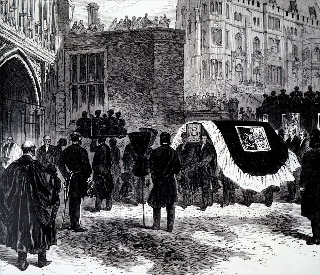 The funeral of Henry John Temple, 3rd Viscount Palmerston by Unbekannt