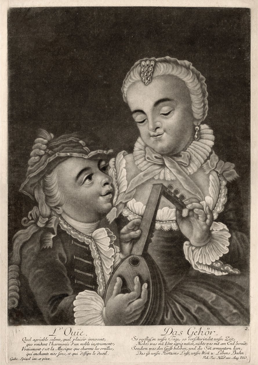 The hearing, Augsburg, c.1760 by Unbekannter Künstler