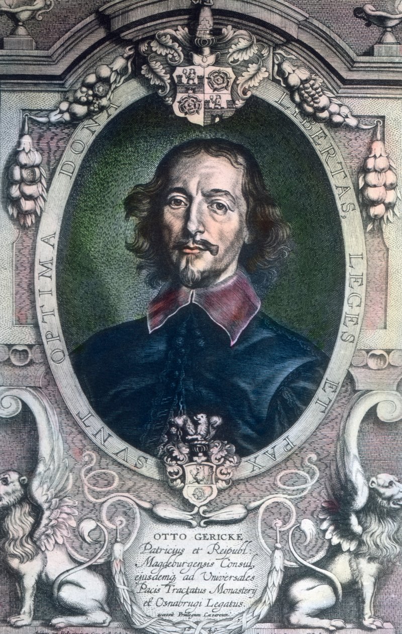 The Mayor of the City of Magdeburg, Otto von Guericke, Also Known as Politician, Lawyer, Physicist and Inventor by Unbekannter Künstler