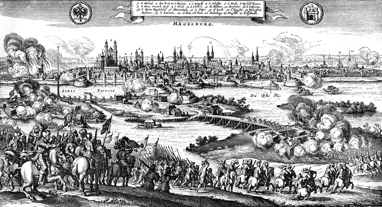 The Occupation of Magdeburg by Unbekannter Künstler