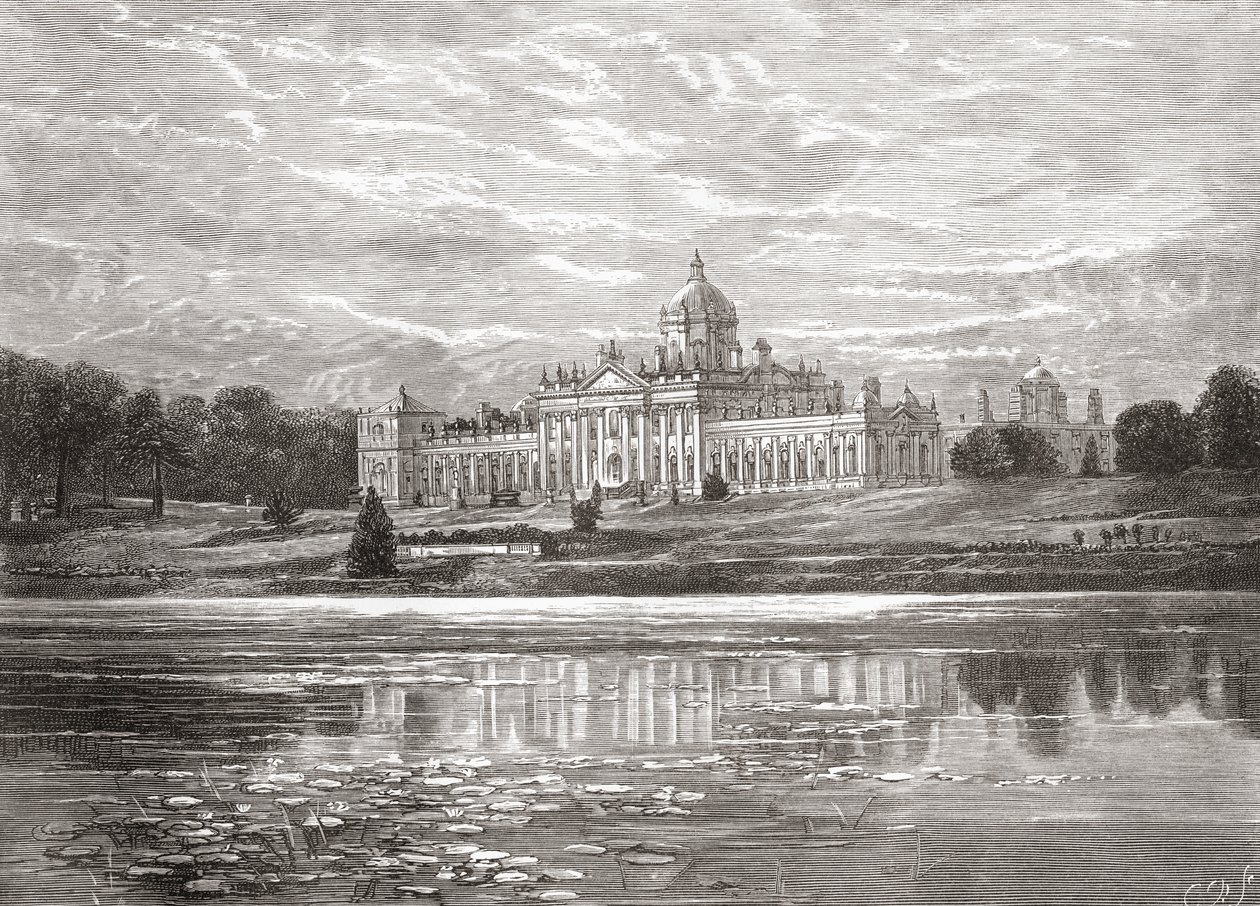 The South Front of Castle Howard, North Yorkshire, England in the Late 19th Century, from Our Own Country Published 1898 by Unbekannt