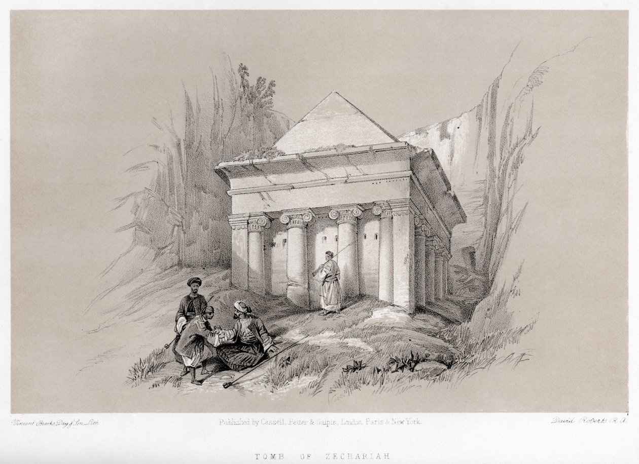Tomb of Zechariah Outside by Unbekannter Künstler