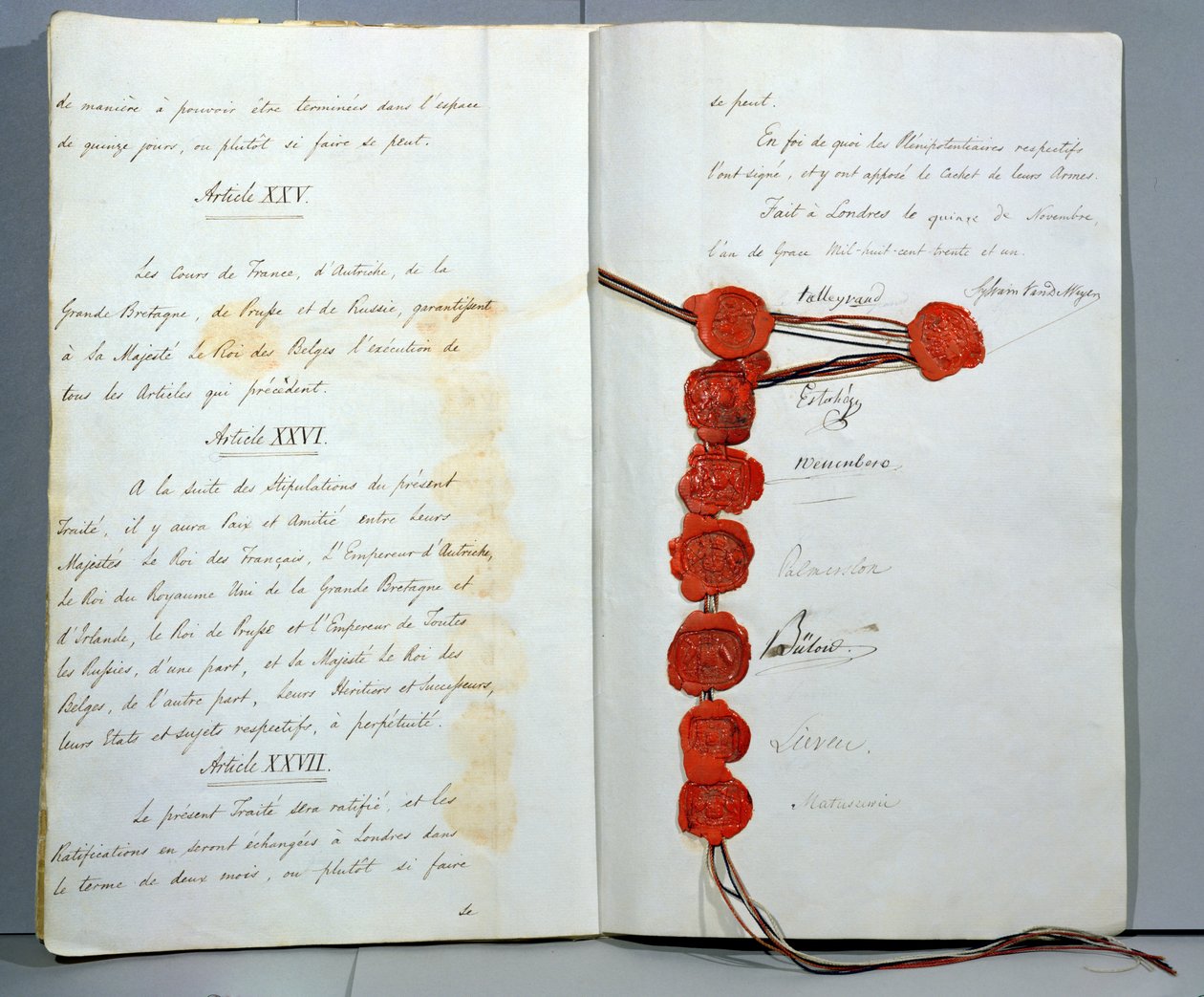Treaty Establishing Belgium as a Sovereign State, Signed 15th November 1831 at the London Conference by Unbekannt