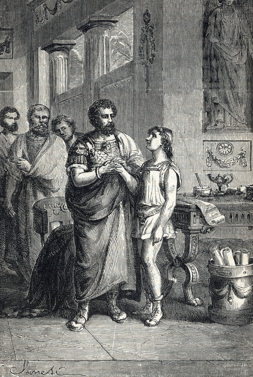 Valentinian II recognized Roman emperor by Gratian by Unbekannter Künstler