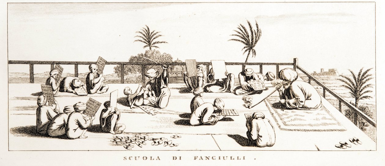 View of a Madrasa Religious School, Egypt - Illustration from the Atlas of Egypt by Unbekannt