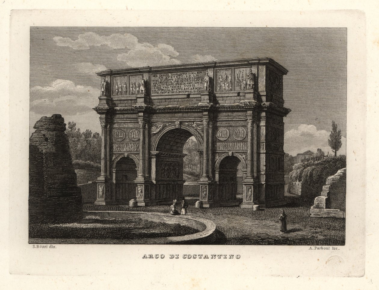 View of the Arch of Constantine, Rome by Unbekannt