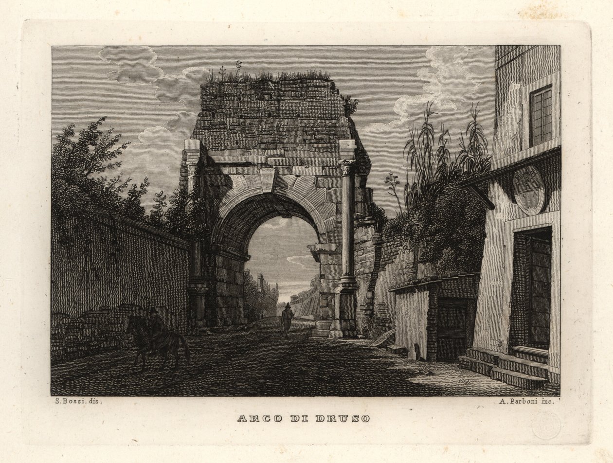 View of the Arch of Drusus, Rome by Unbekannt