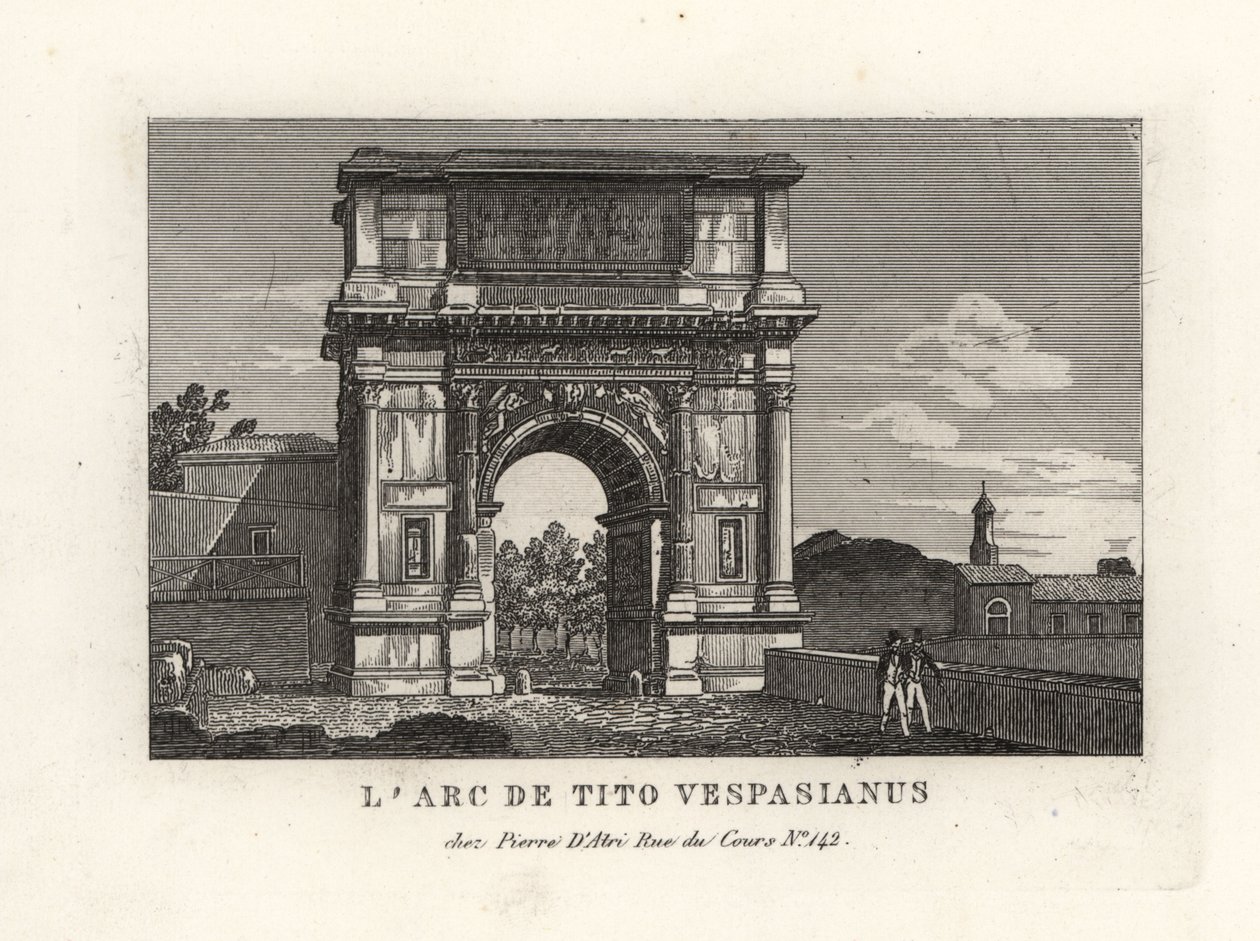 View of the Arch of Titus, Rome by Unbekannt