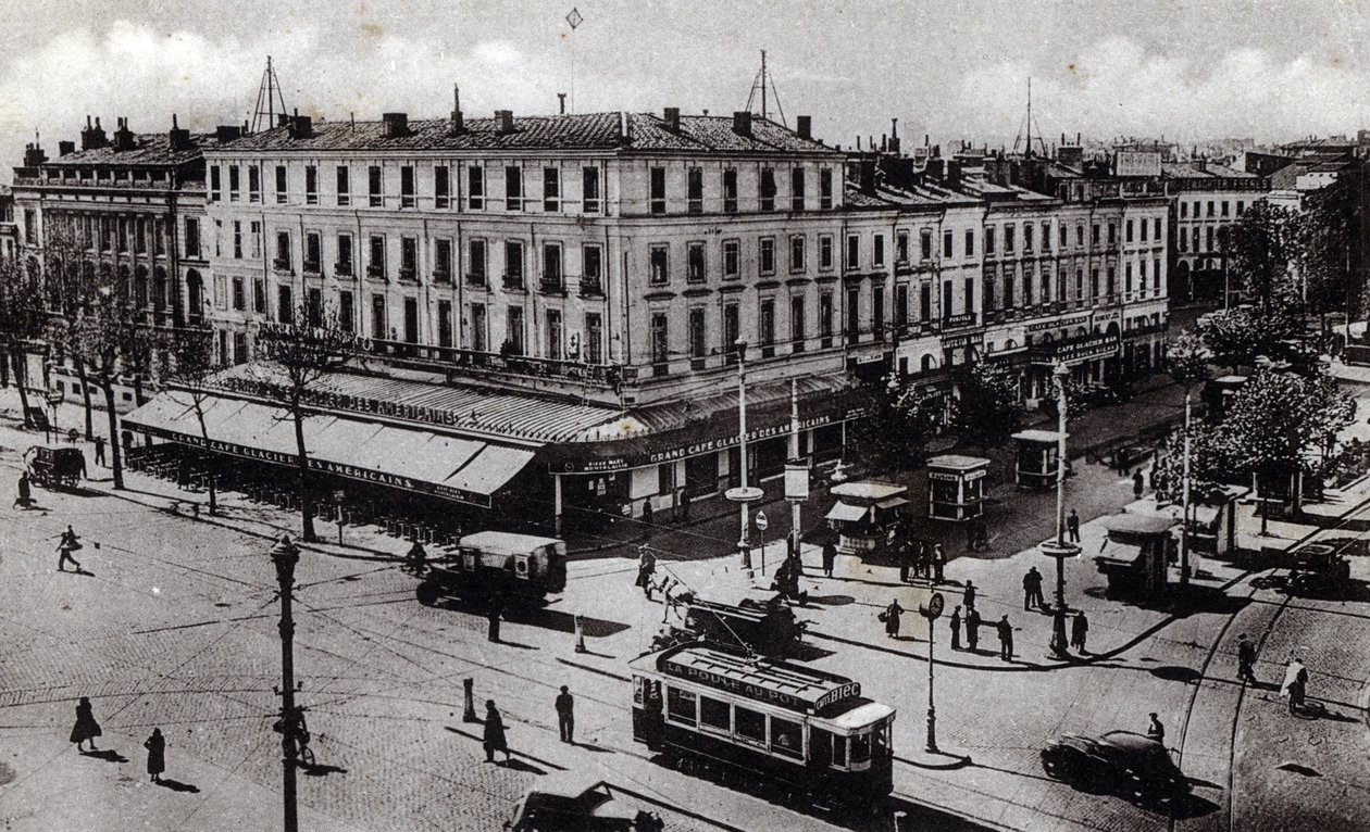 View of the Jean Jaures crossroads in Toulouse, Haute Garonne - postcard 1910 by Unbekannter Künstler