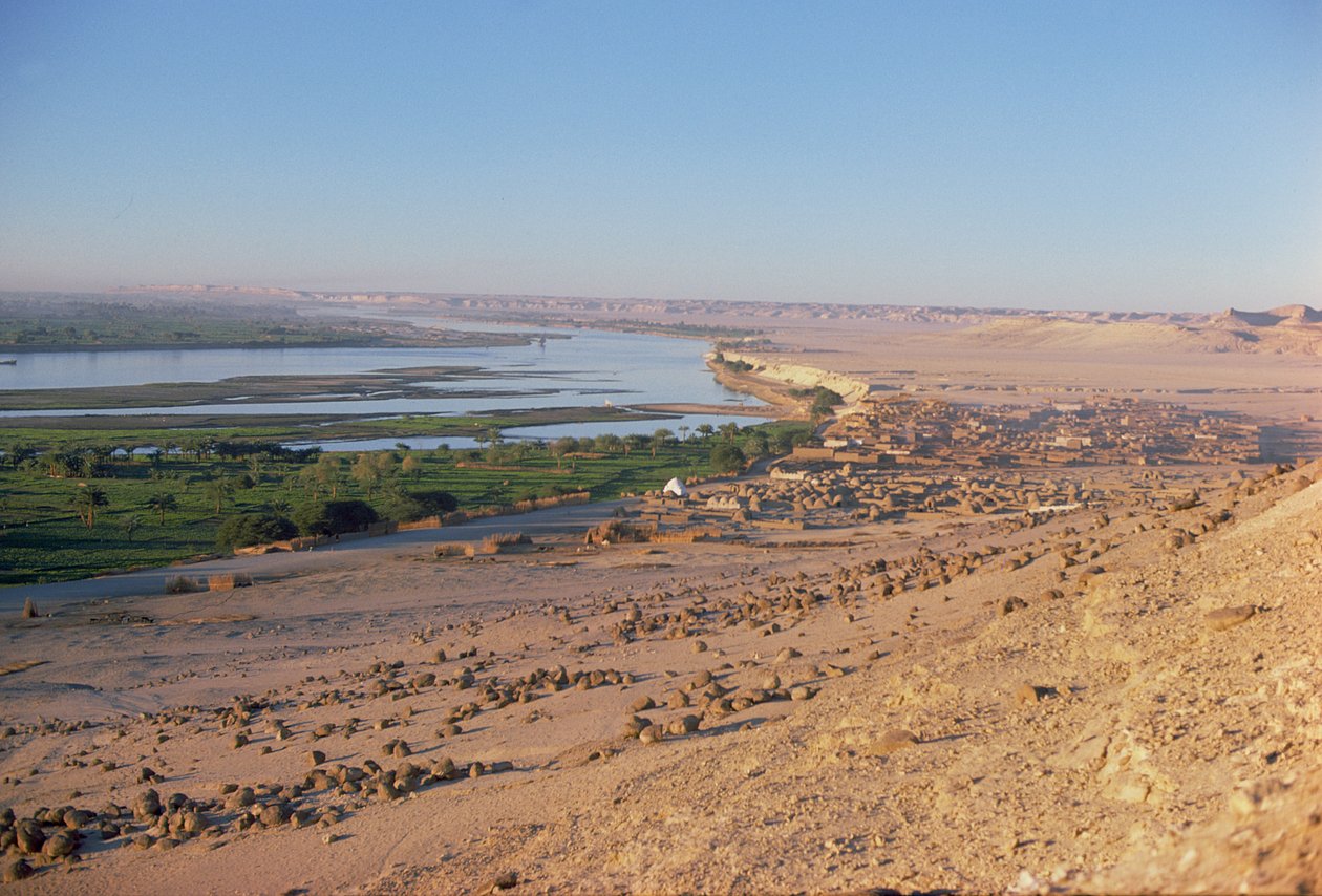 View of the Nile Valley from the Necropolis by Unbekannt
