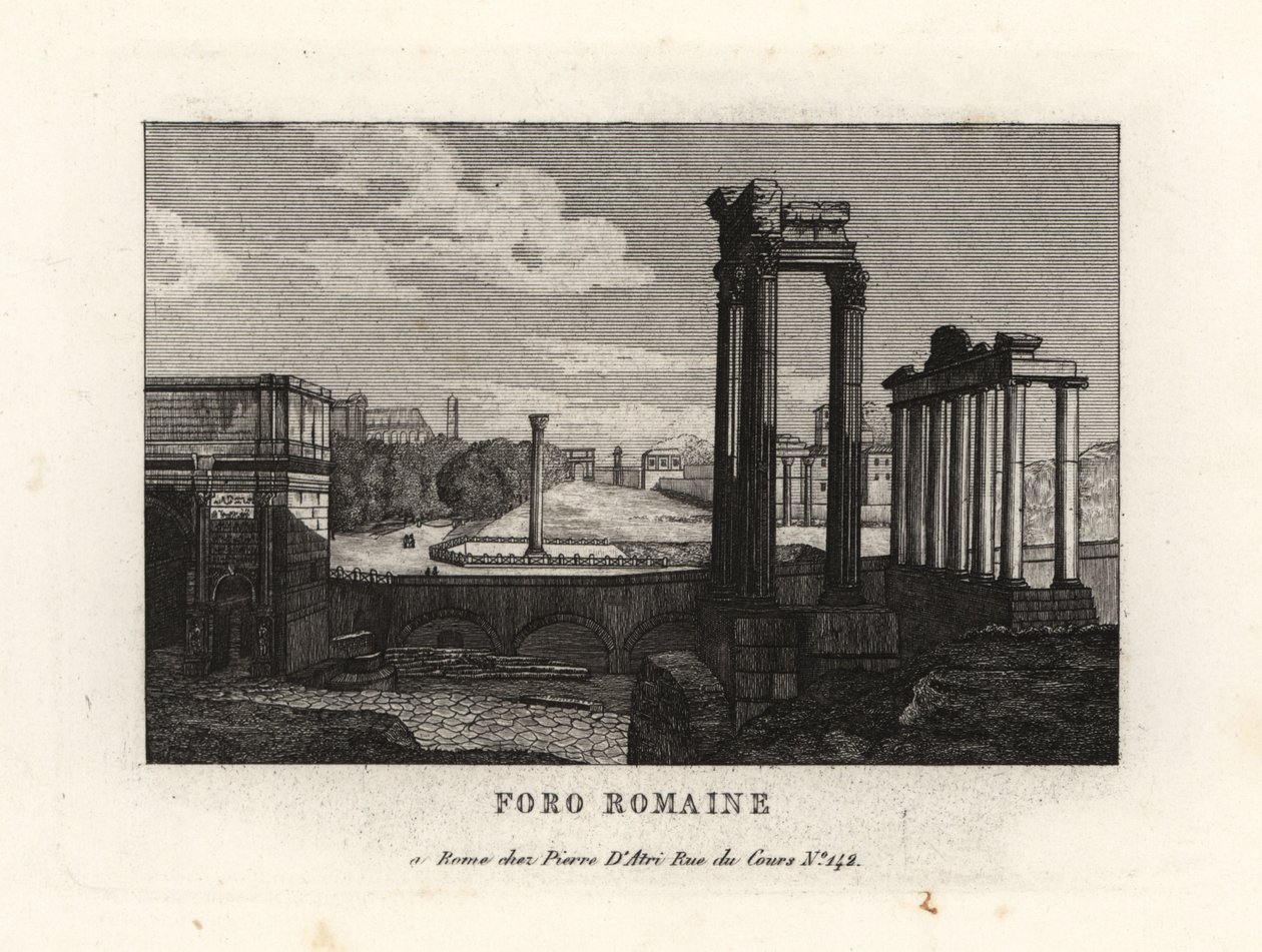 View of the Roman Forum, Rome by Unbekannt