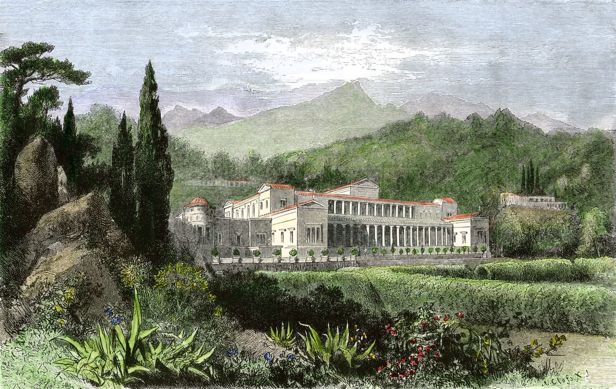 Villa of Pliny the Younger by Unbekannter Künstler