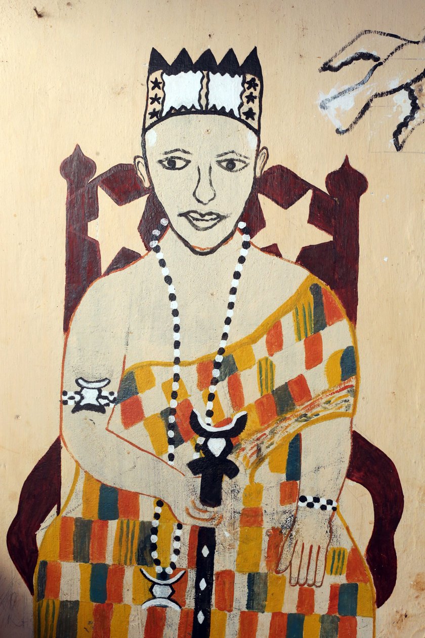 Voodoo Wall Painting on a Convent, Togoville, Togo by Unbekannt