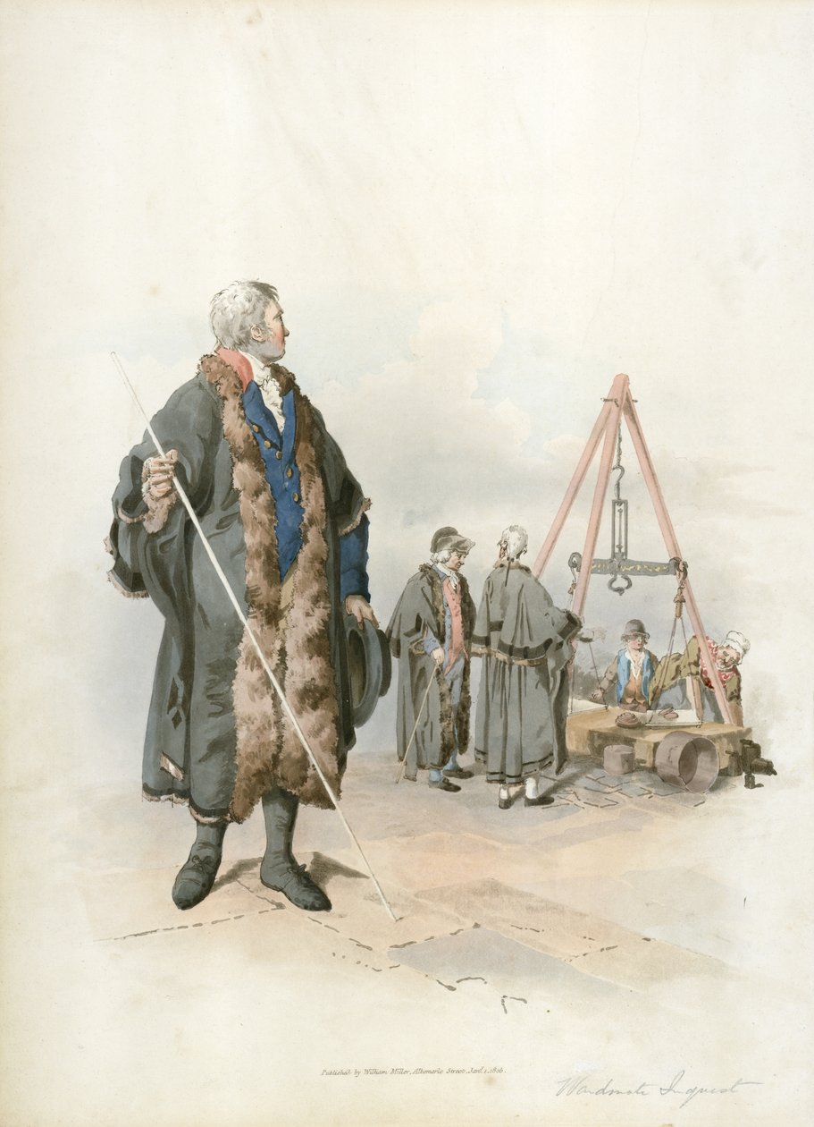 Ward Beadle and an Inquest on Weights and Measures by Unbekannter Künstler