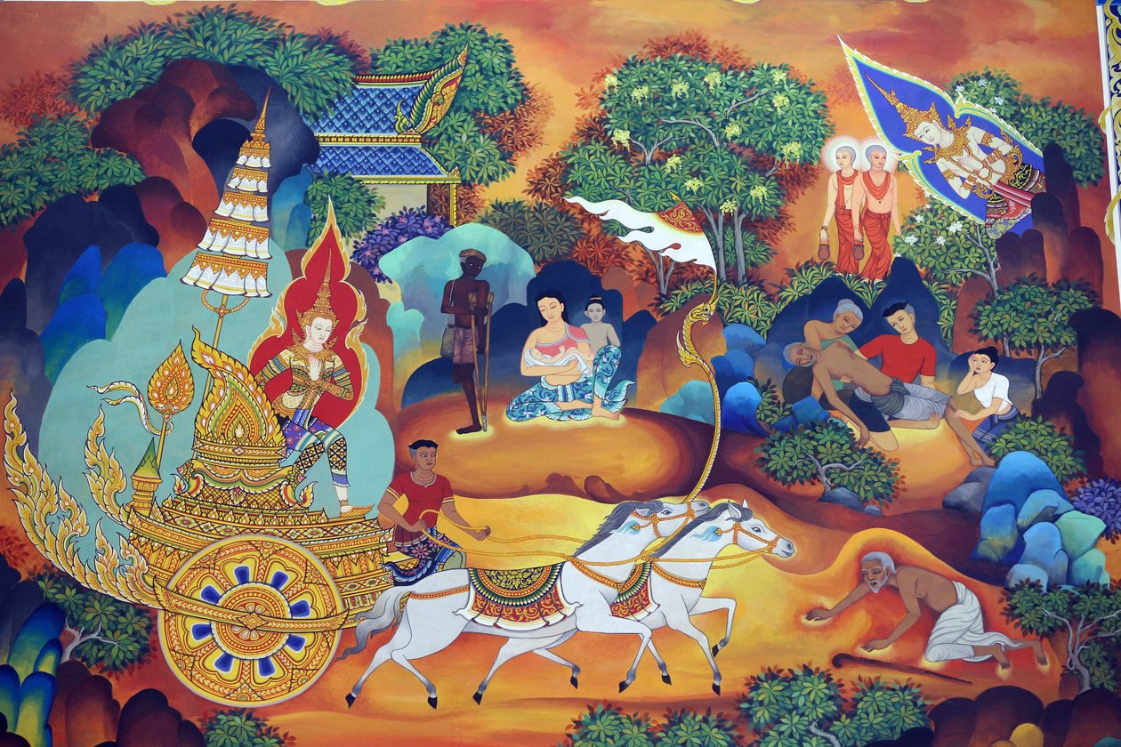 Wat Ananda Metyarama Thai Buddhist Temple: Life of the Buddha painting, Singapore by Unbekannt