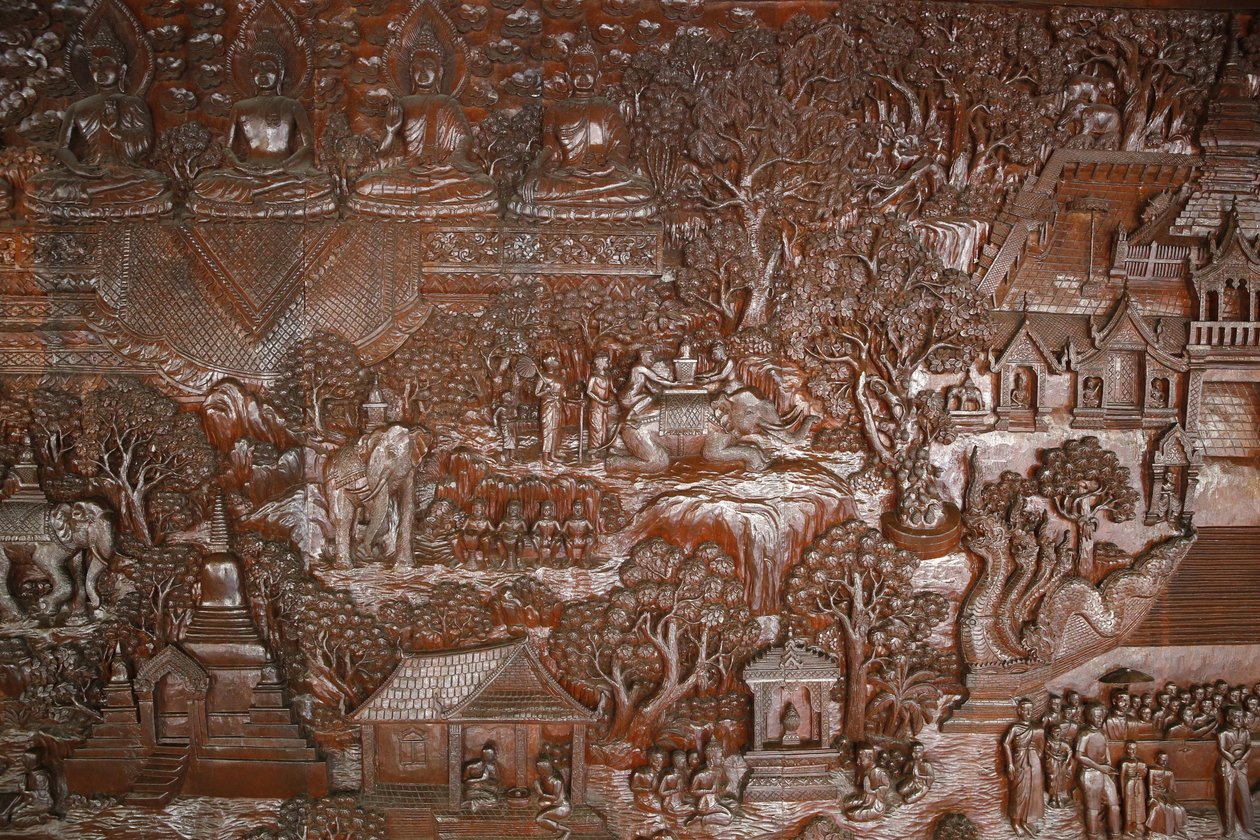Wat Phra Doi Suthep, Chiang Mai, Thailand: Relief by Unbekannt