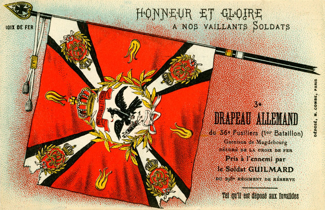 World War I: German Flag Captured by the French by Unbekannter Künstler