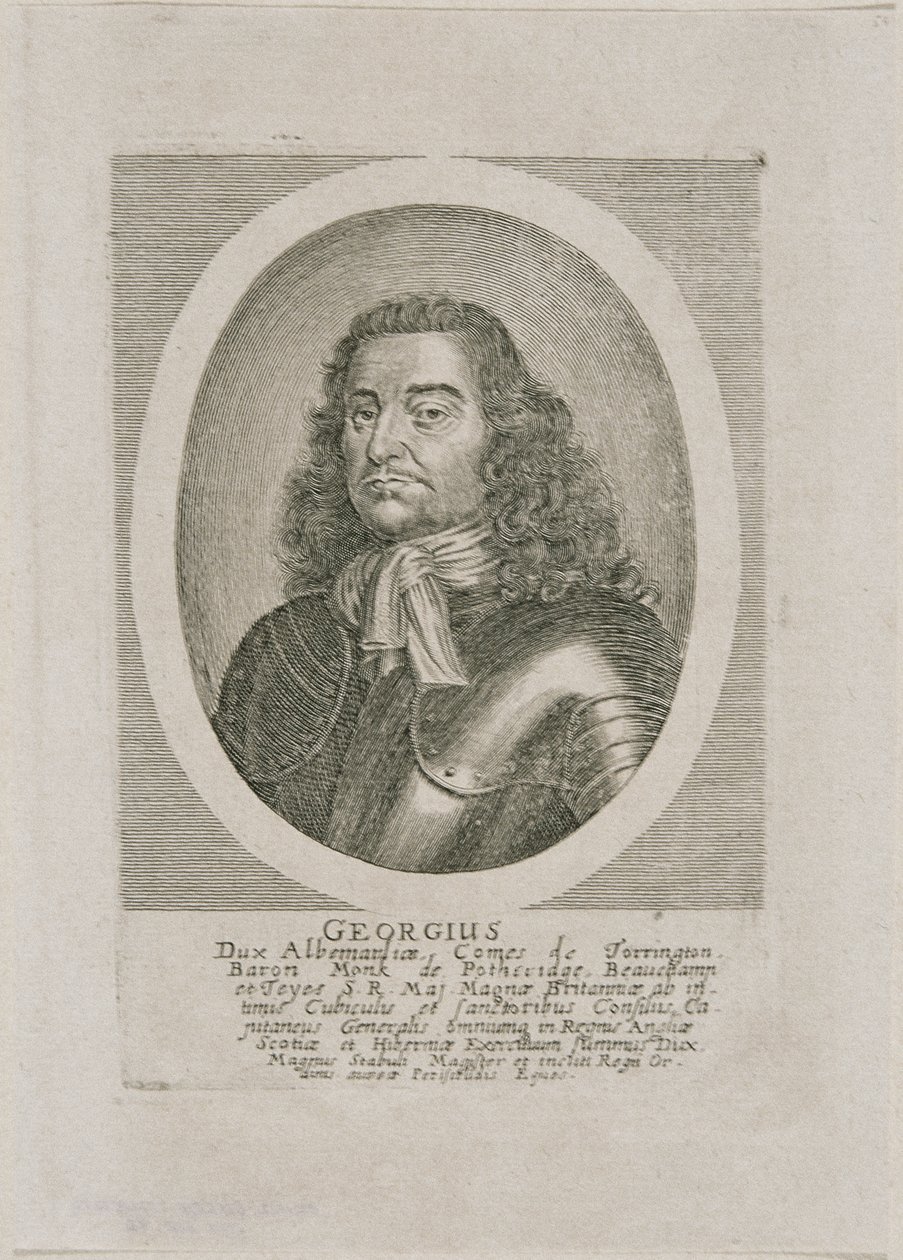 George Monk, Duke of Albemarle and Earl of Torrington by Unbekannter Stecher