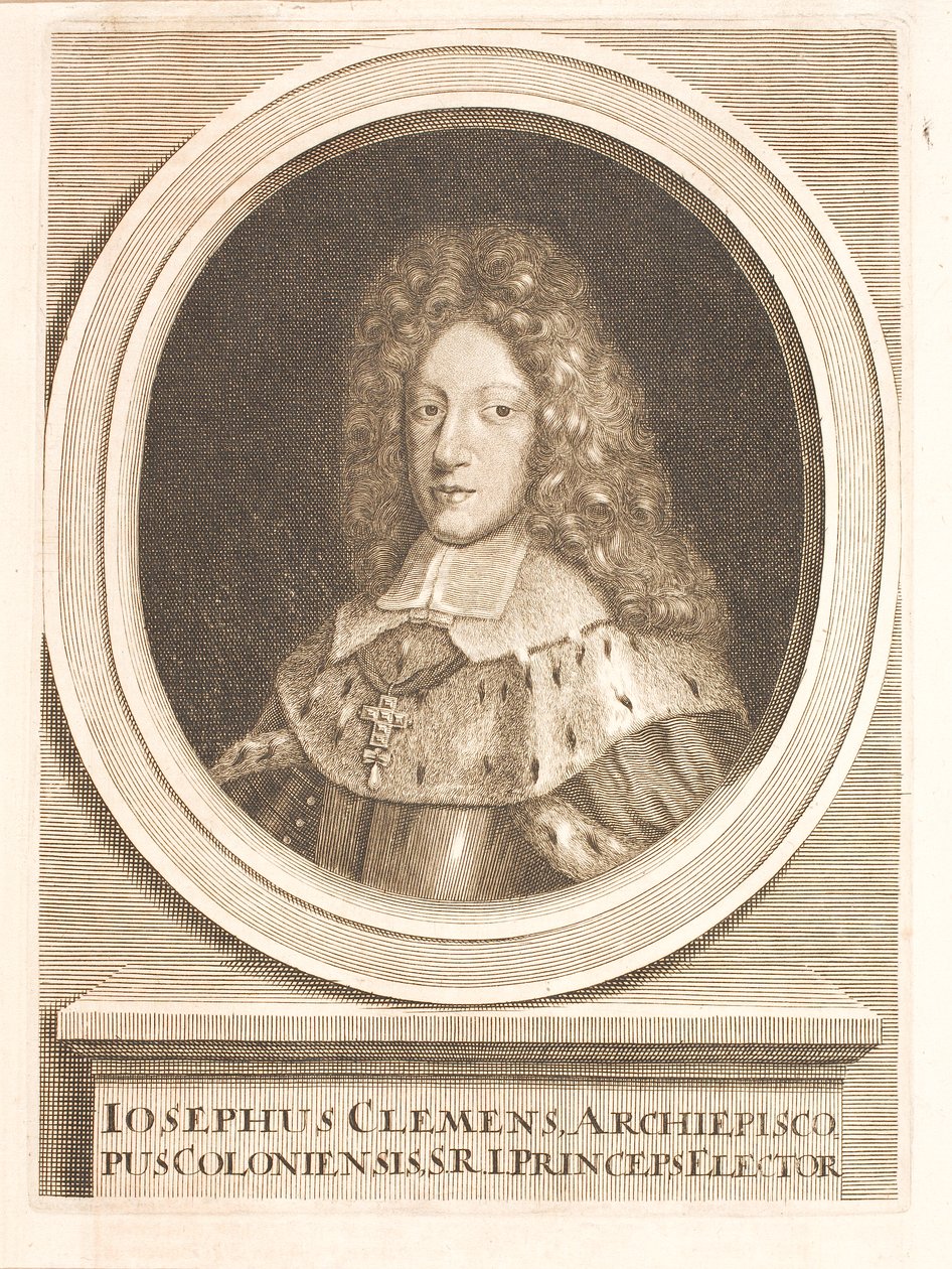 Joseph Clemens Kajetan of Bavaria, Archbishop of Cologne by Unbekannter Stecher