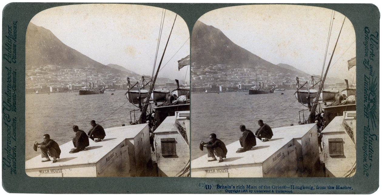 Hong Kong from the Harbour, 1901 by Underwood and Underwood
