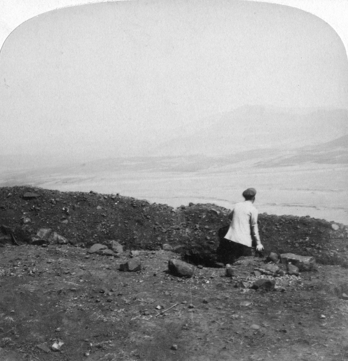Spion Kop, from a Boer Trench on Krantz Kloot, South Africa by Underwood and Underwood
