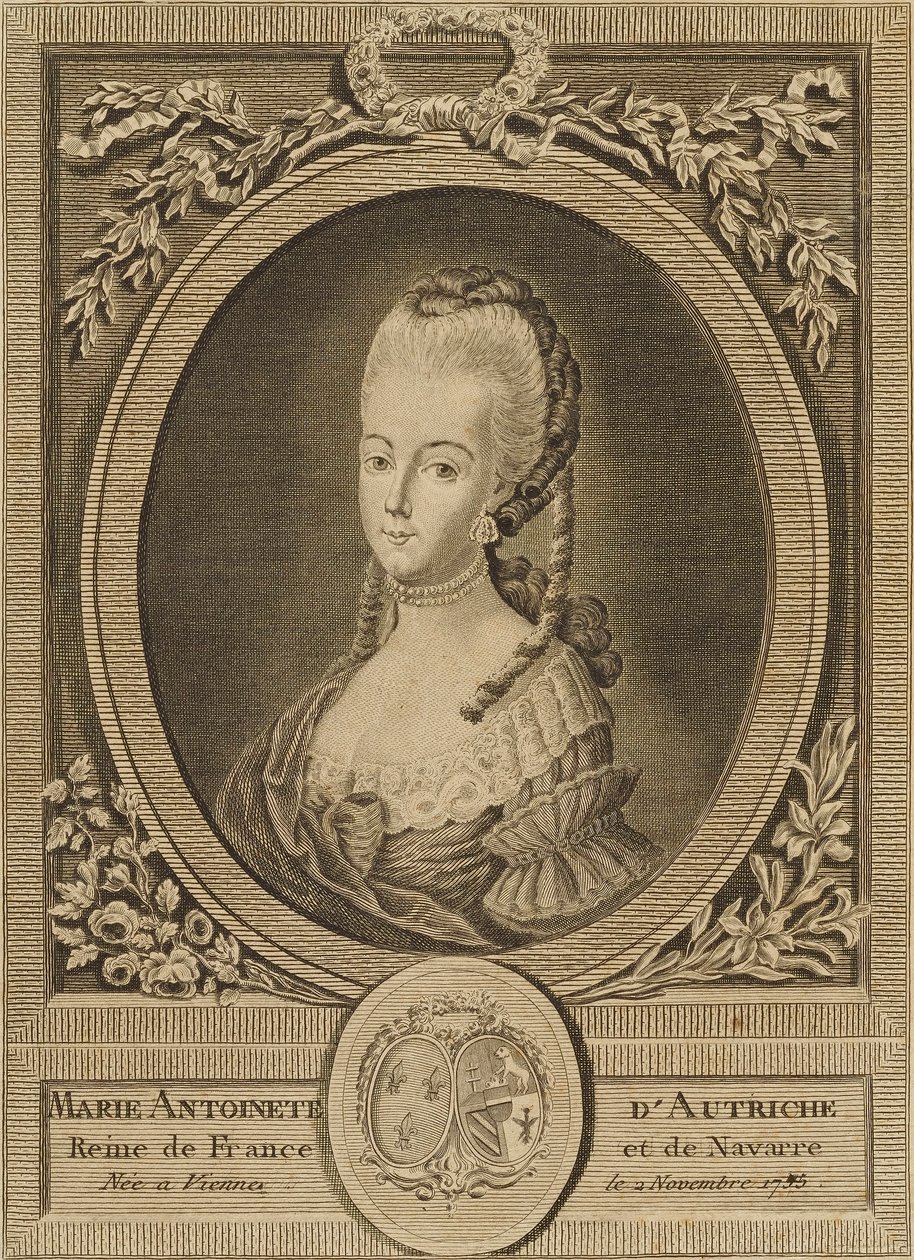 Marie Antoinette of Austria, Queen of France and Navarre, Born in Vienna 2 November 1755 by Unidentified (European)