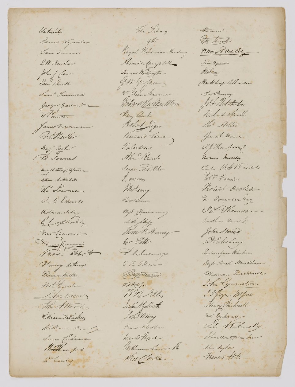 The Library of the Royal Hibernian Academy (page from book) by Unidentified (European)