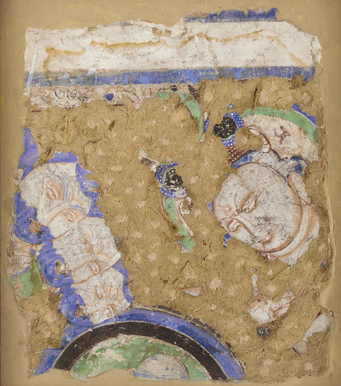 Bodhisattvas and Monks, from Cave 224 by Unidentified