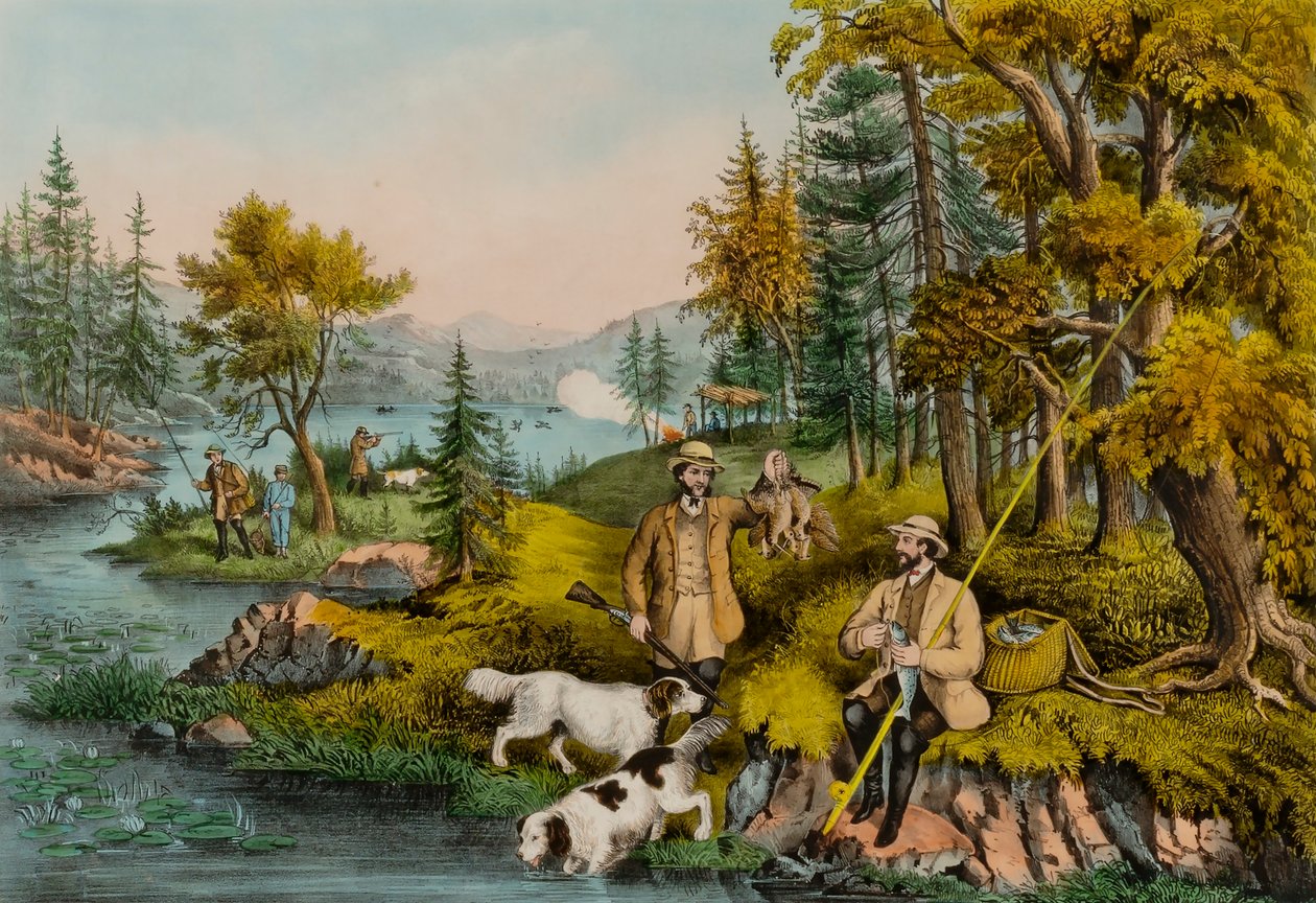 Hunting, Fishing and Forest Scenes - Good Luck All Around by Unidentified