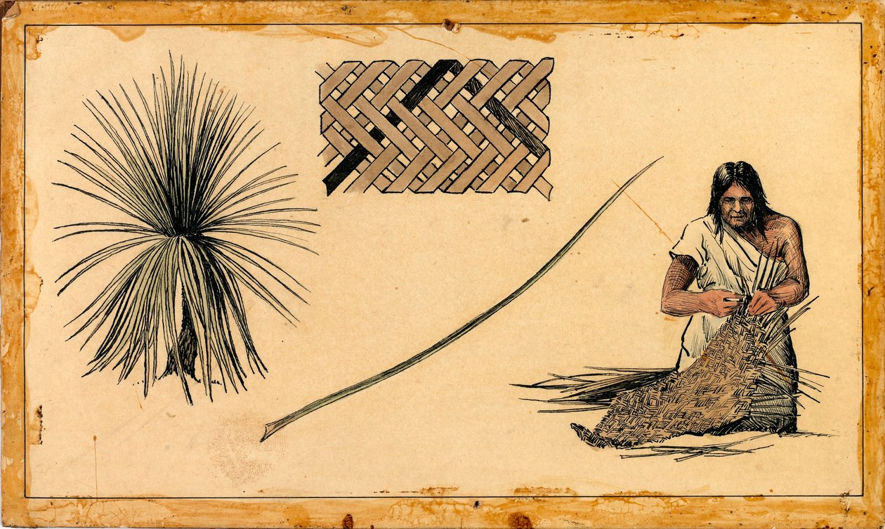Weaving Yucca by Unidentified