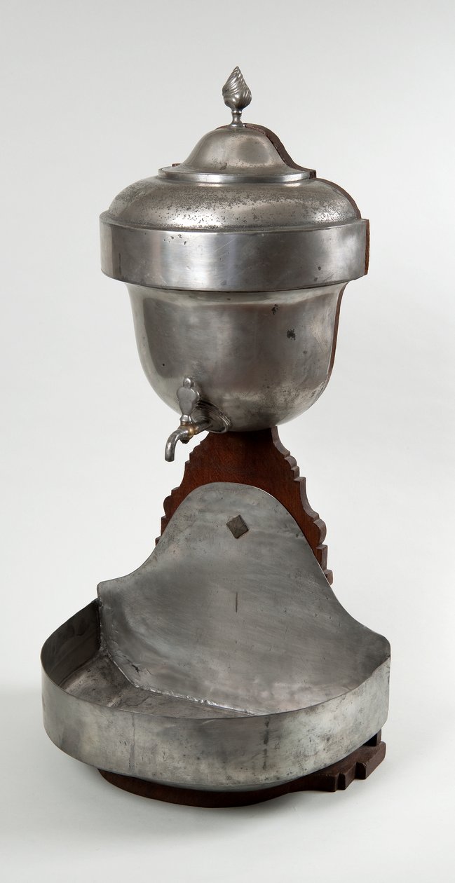Wall Cistern with Basin by Unidentified Maker