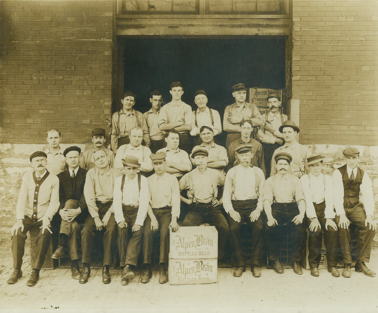 Alpen Brau Brewery Workers by Unknown