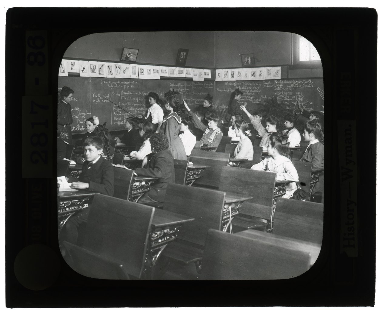 Educational Museum Lantern Slides- History- Wyman School by Unknown