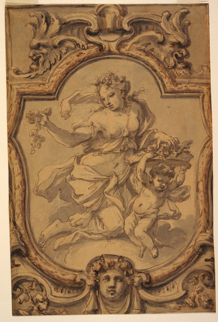 Design for a Painted Ceiling by Unknown