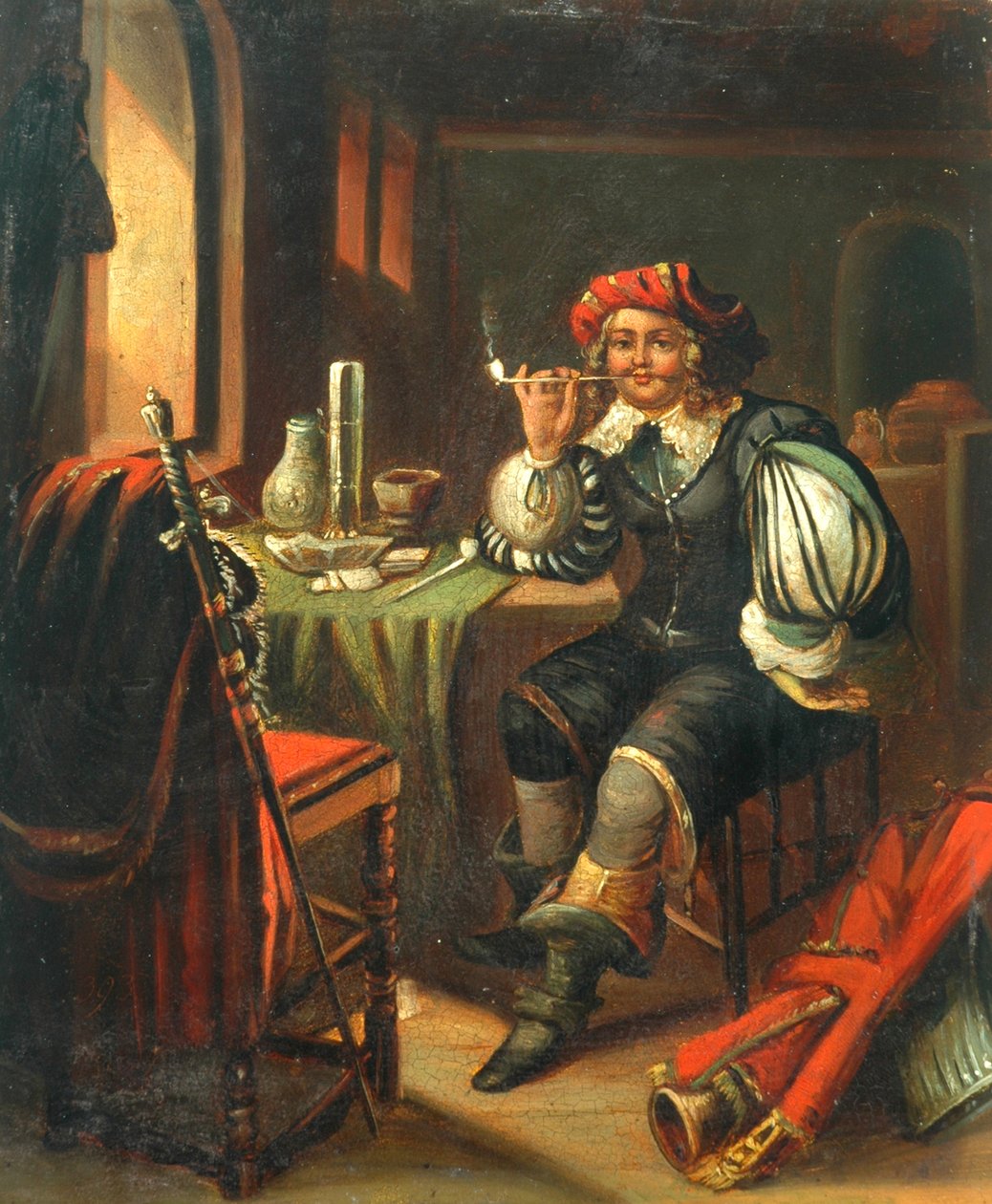 Man Smoking by Unknown