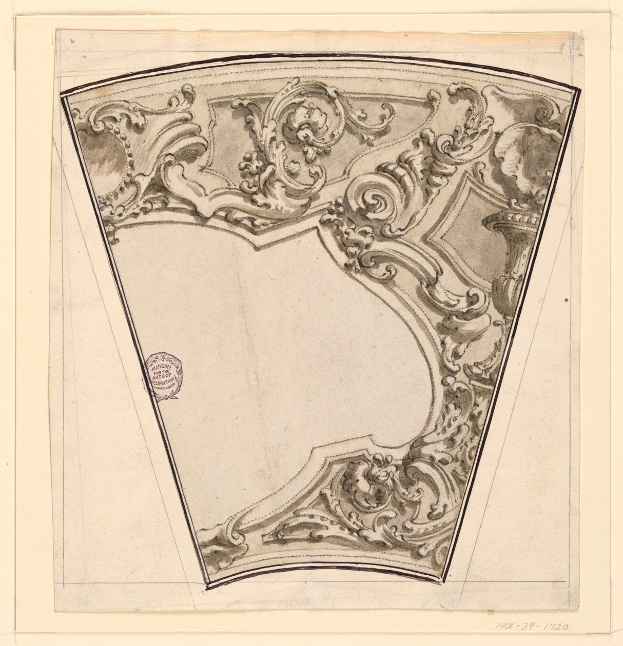 Project for the Stucco Decoration of a Circular Ceiling by Unknown
