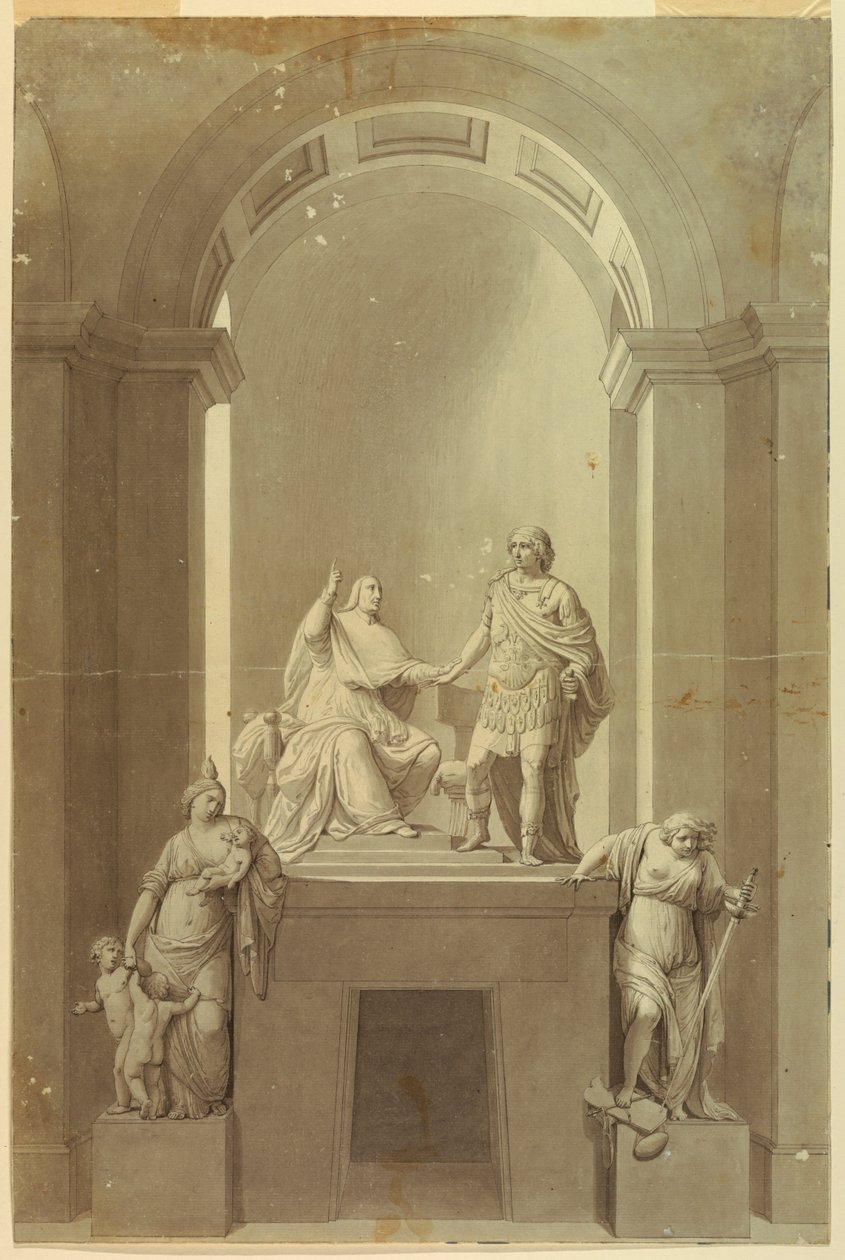A Sepulchral Monument of Henry Cardinal York and Charles Edward Stuart, the 