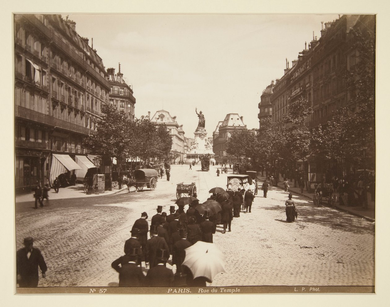 Funeral Cortege, Paris by Unknown