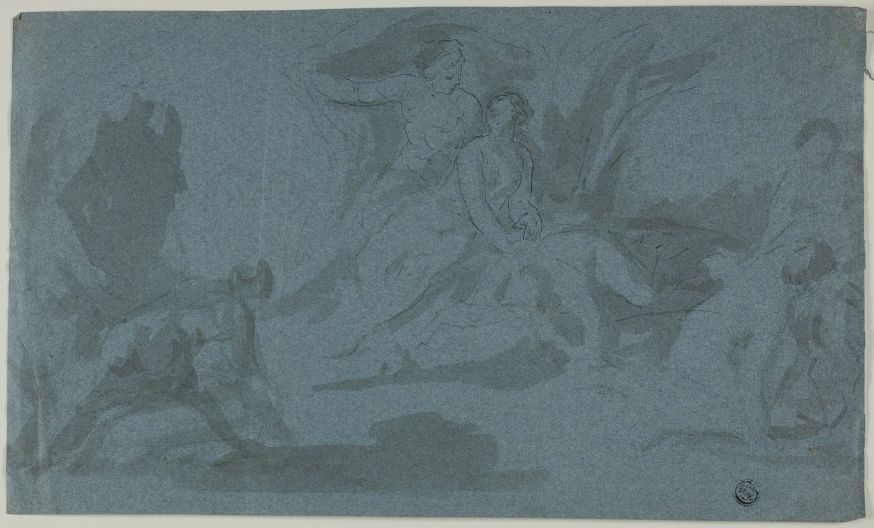 Mythological Scene with Woman Bathing by Unknown